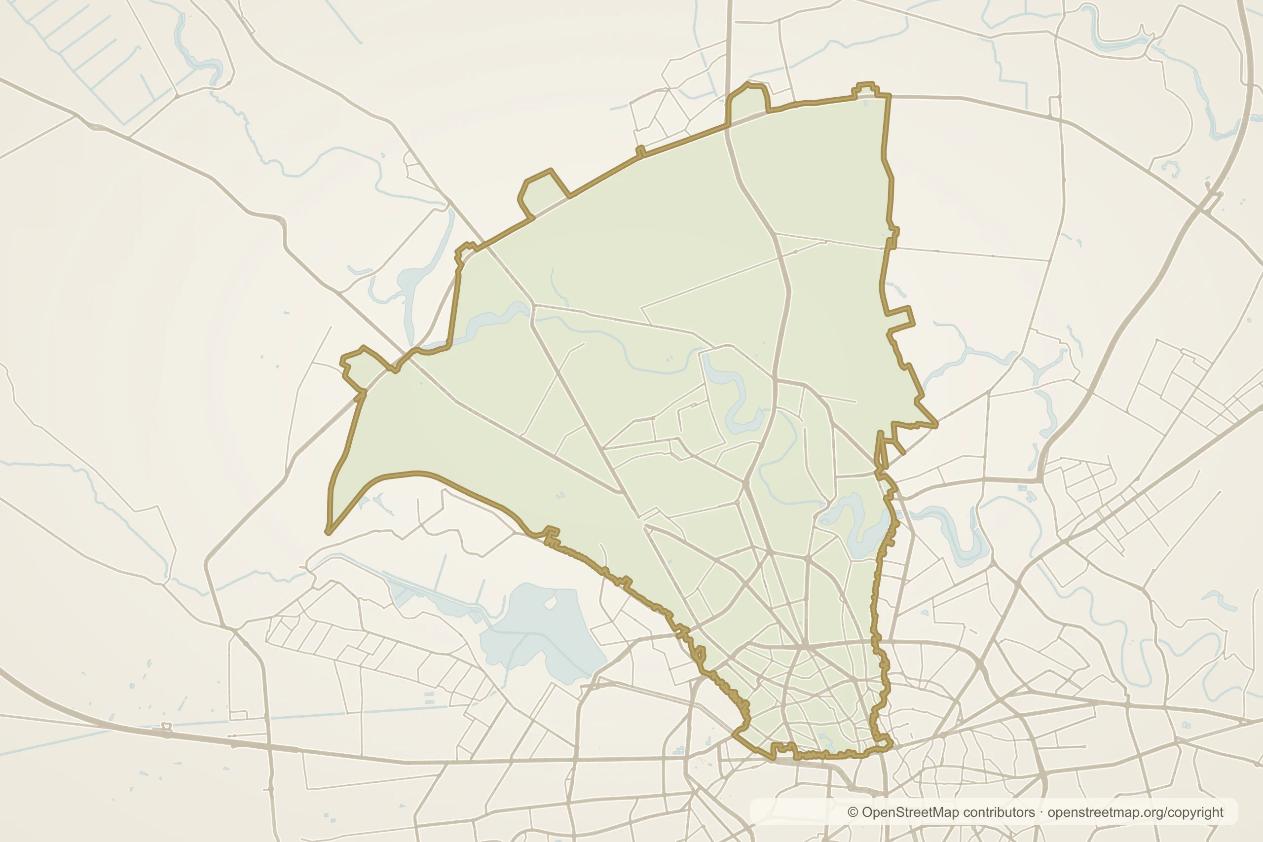 Hartă stilizată a Sectorului 1, București