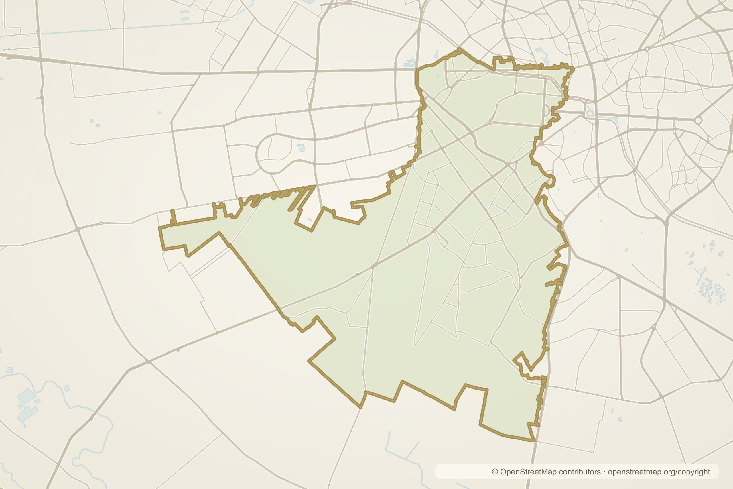 Hartă stilizată a Sectorului 5, București