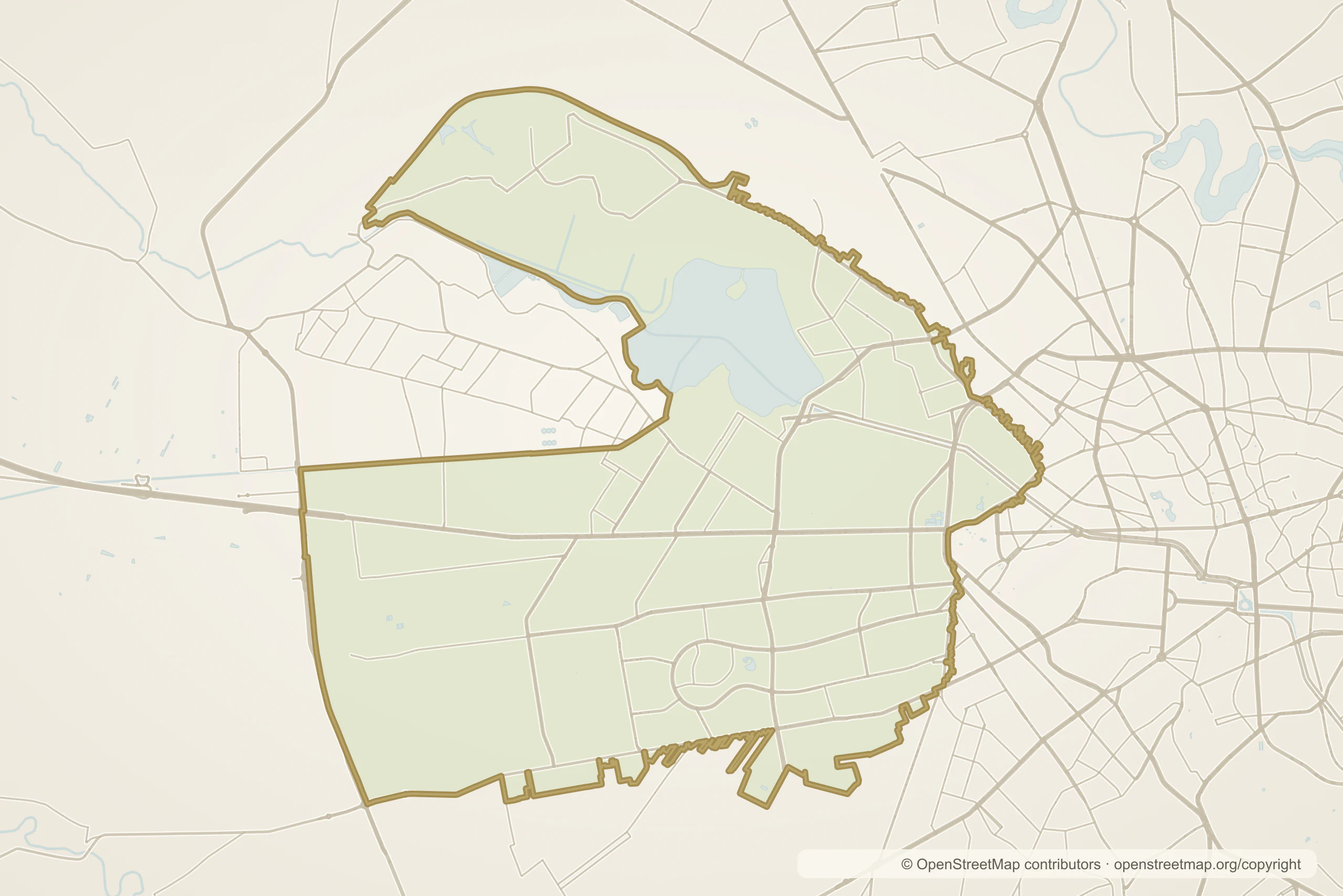 Hartă stilizată a Sectorului 6, București